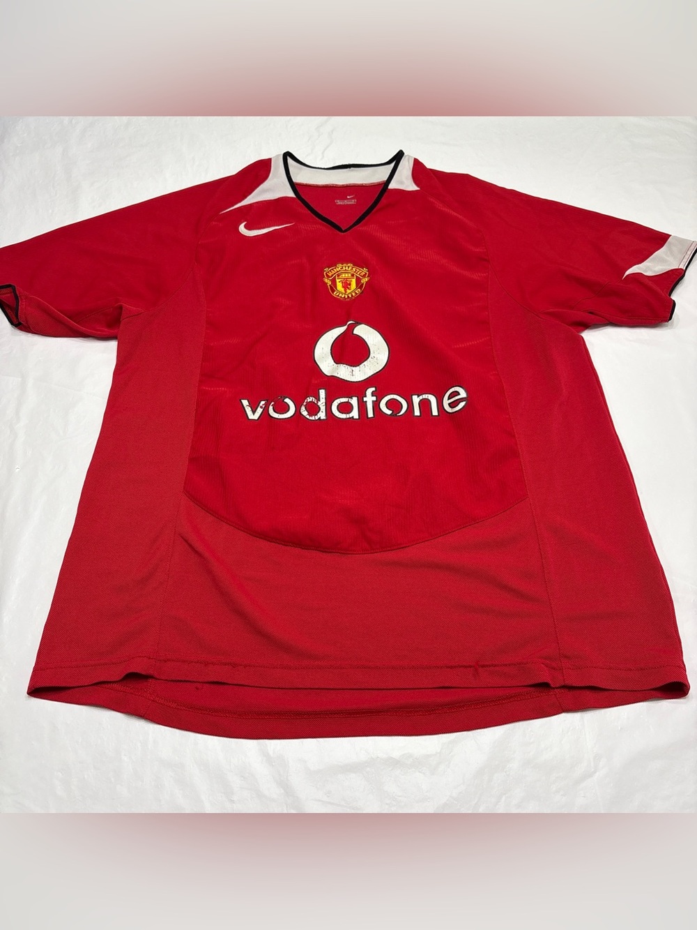 Nike Manchester United 2004-06 Vodafone Home Jersey Mens Medium
